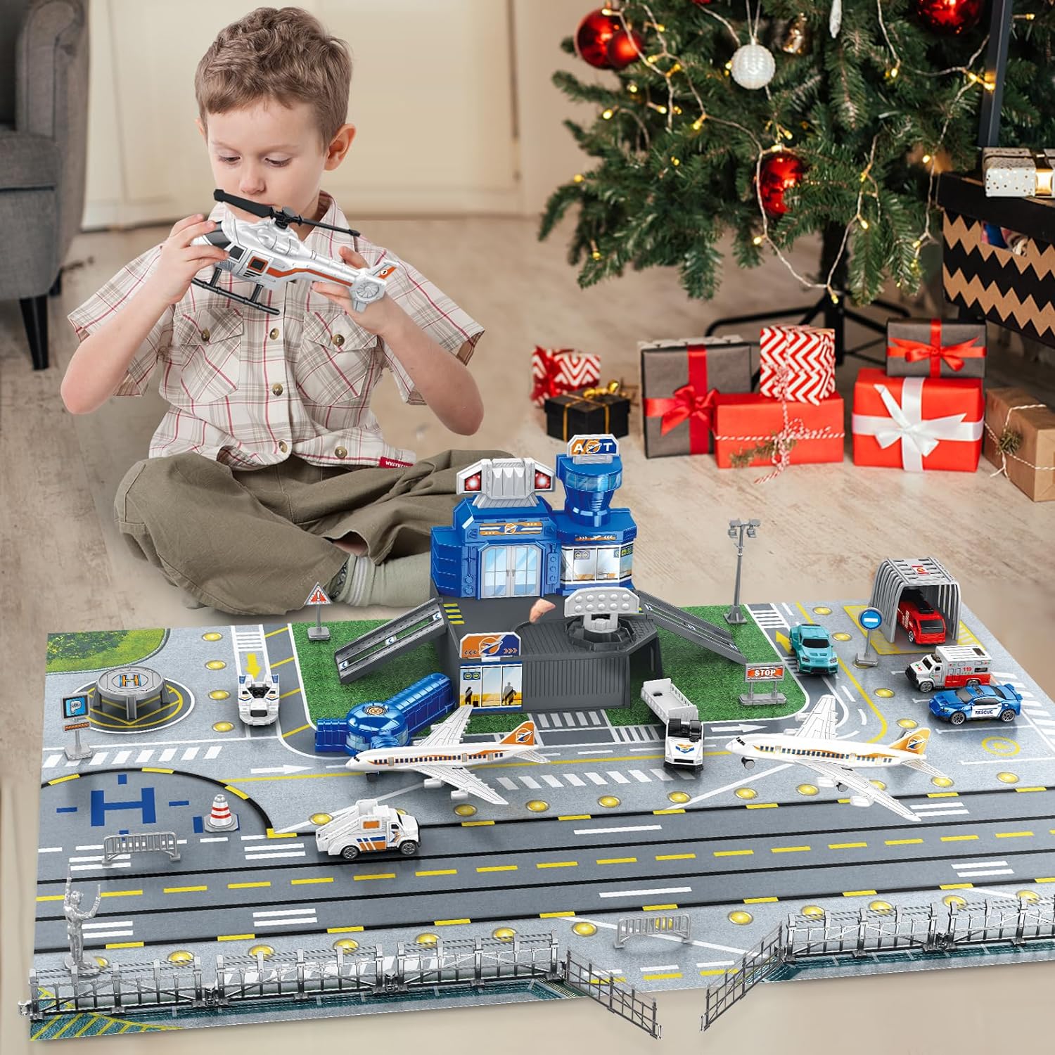 Children's Airport Scene Toy S - Kids Toys Xmas 评论和价格