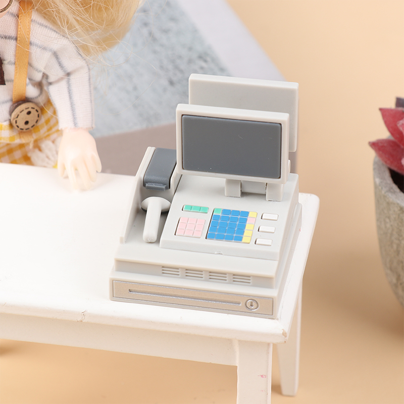 Dollhouse Mini Supermarket Cas - Toy Cash Register 评论和价格