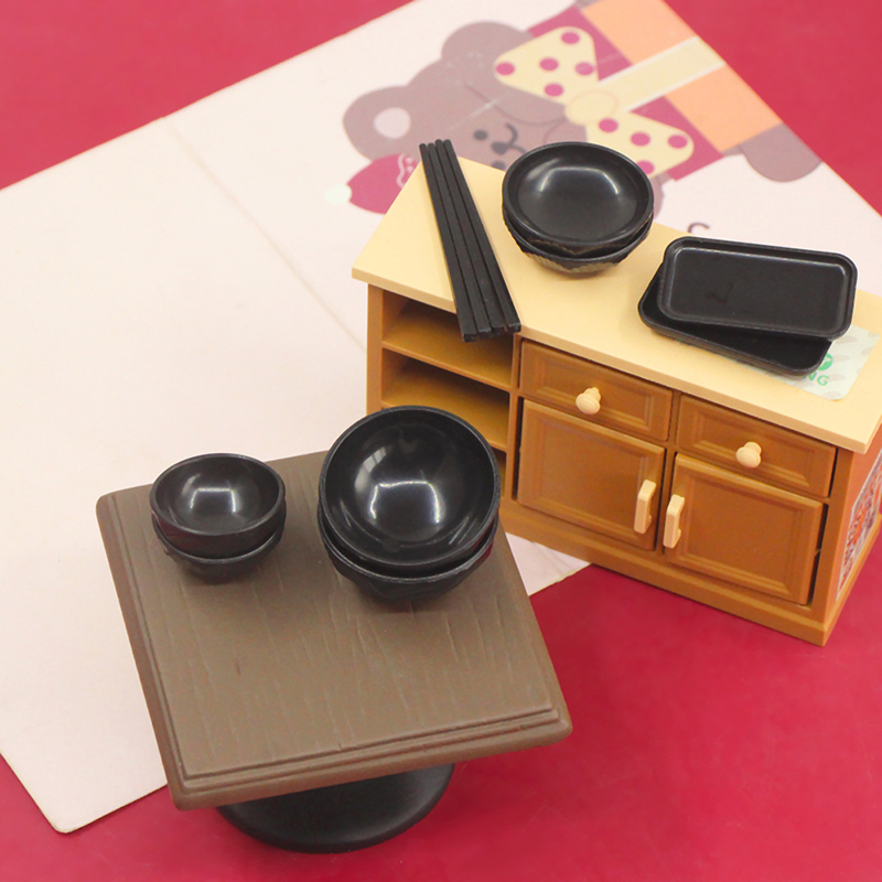 1 set 1:6 1:12 Dollhouse Minia - Kids Toys Kitchen Set 评论和价格