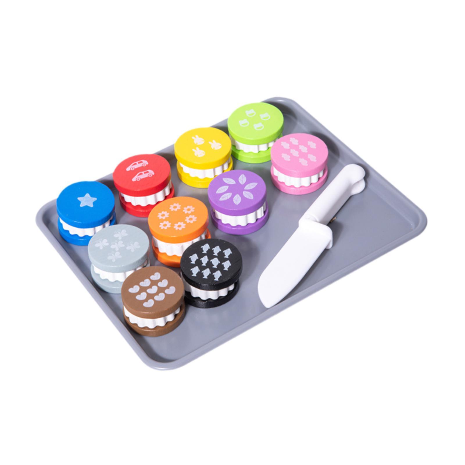 Wooden Toy Food Cookie Playset - Kids Toys Kitchen Set 评论和价格