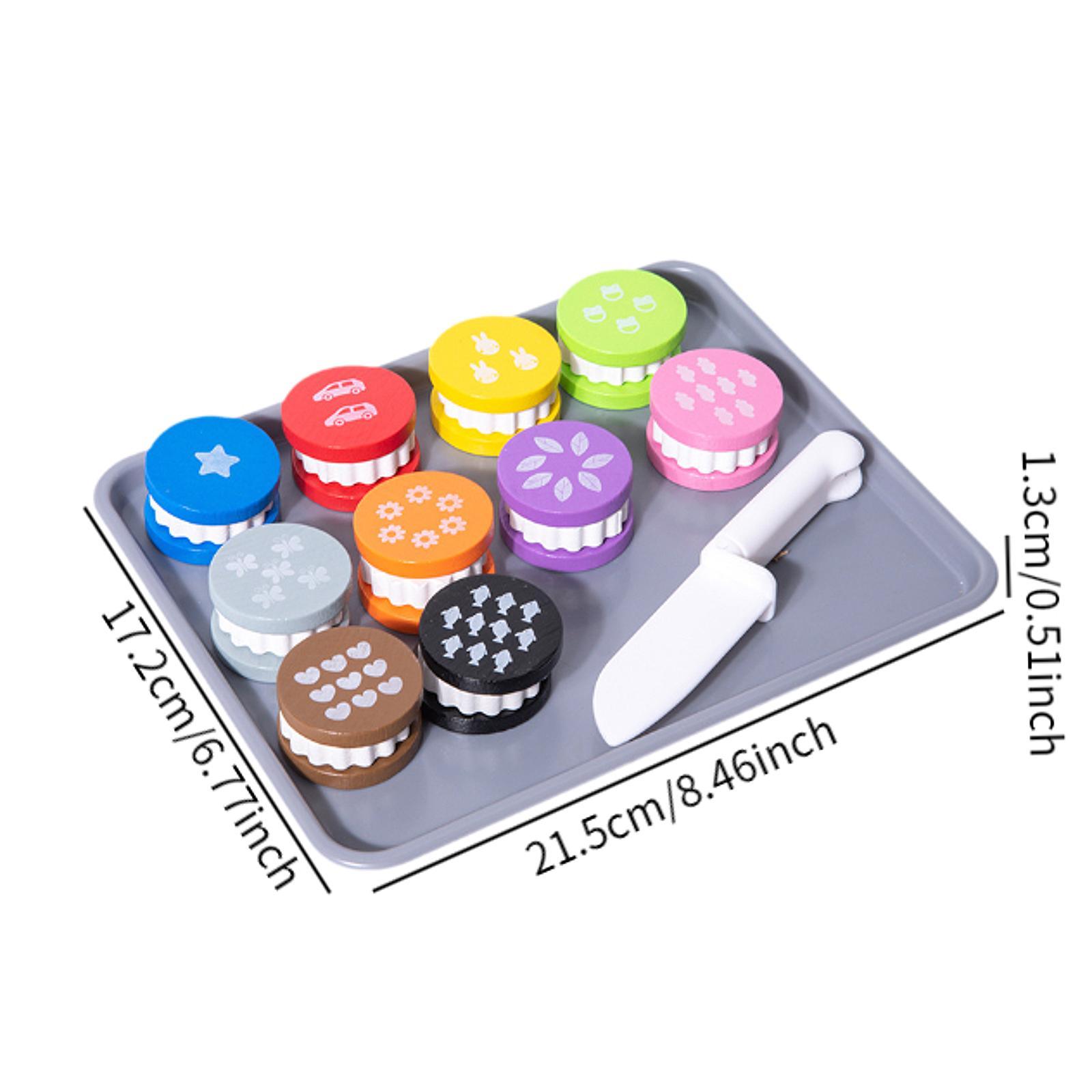 Wooden Toy Food Cookie Playset - Kids Toys Kitchen Set 评论和价格