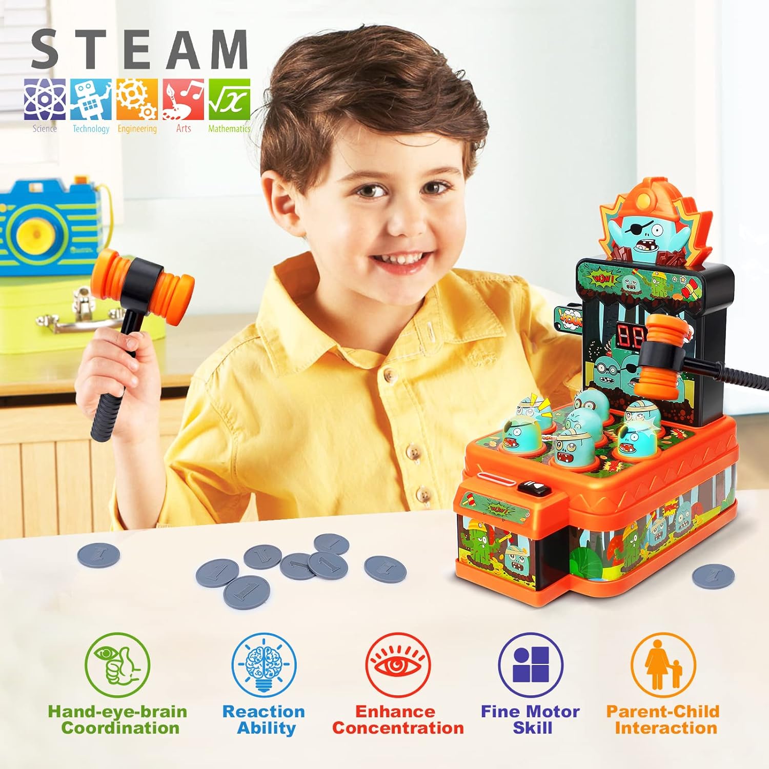 Zombies Whack Game Toys for Ki - Kids Zombie Toys 评论和价格