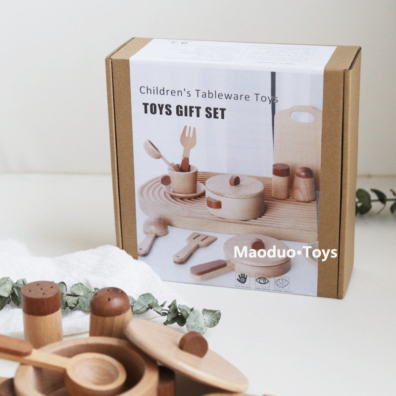 Maoduo Toys Beech Wooden Kids  - Kids Toys Kitchen Set 评论和价格