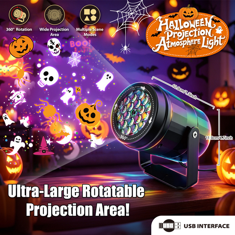 Halloween Christmas LED Projec - Kids Yard Toys 评论和价格