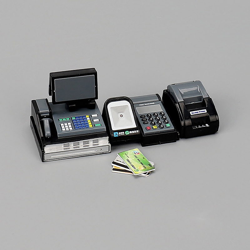 1 Set 1/12 Doll House Mini Sup - Toy Cash Register 评论和价格