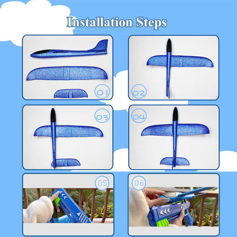 HH Kids 24/34cm Foam Plane Lau - Catapult Launcher Toy 评论和价格