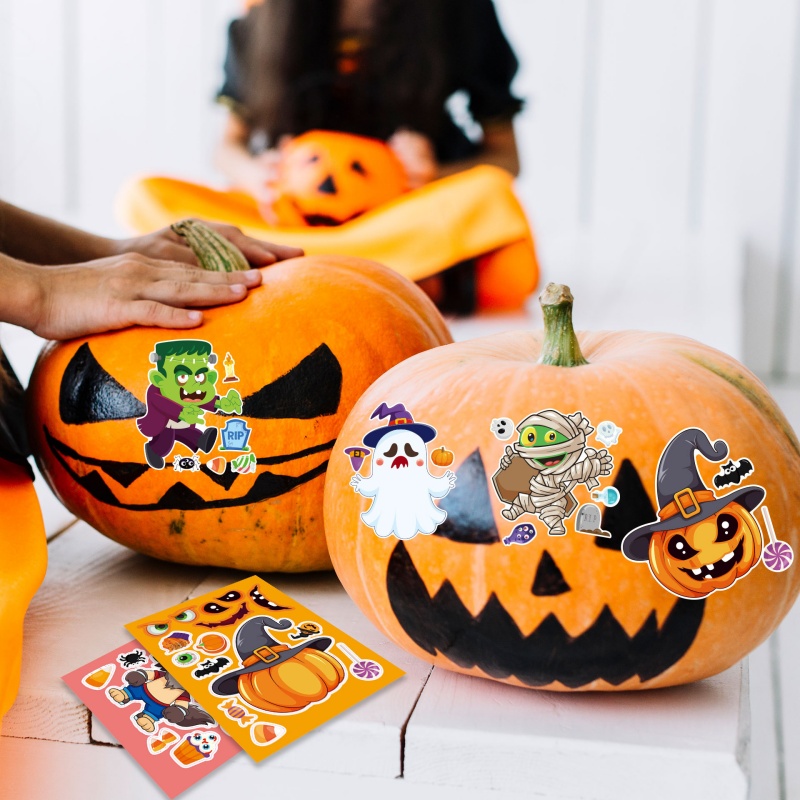 Halloween Party Games Stickers - Kids Zombie Toys 评论和价格