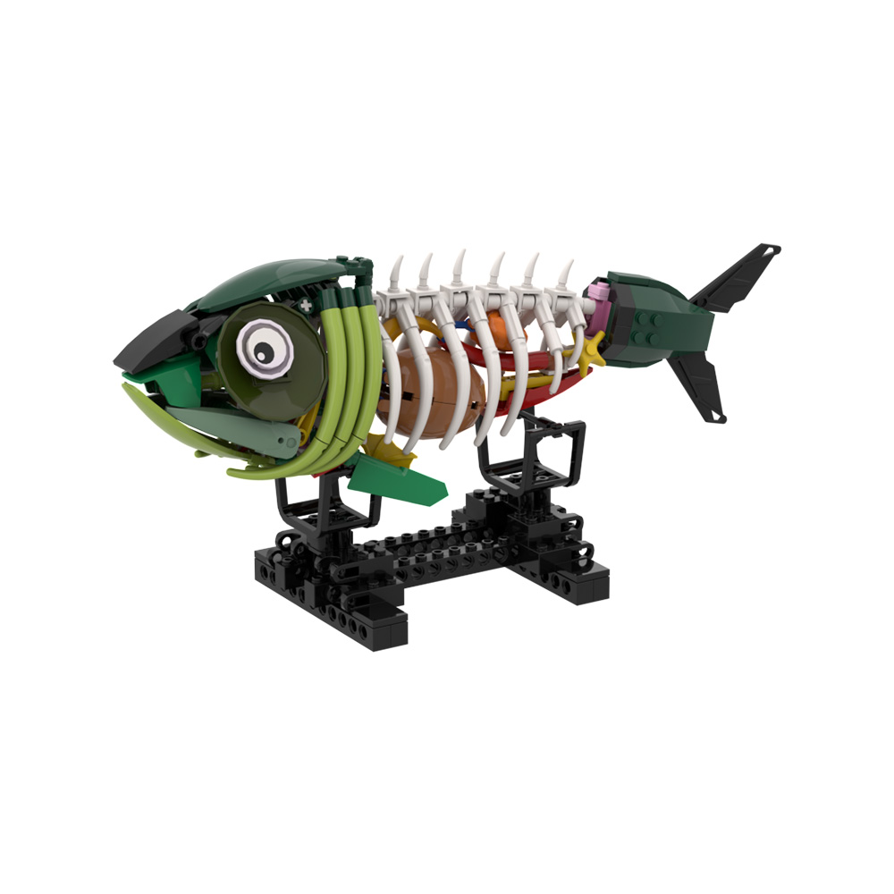 MOC Zombie Fish Model Building - Kids Zombie Toys 评论和价格