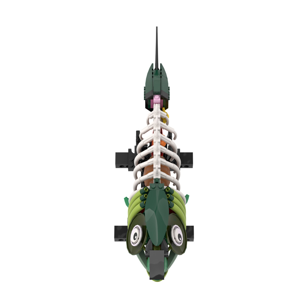 MOC Zombie Fish Model Building - Kids Zombie Toys 评论和价格